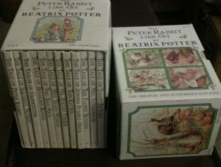 The Peter Rabbit Library Complete 23 Volume Box Set By Beatrix Potter Rare