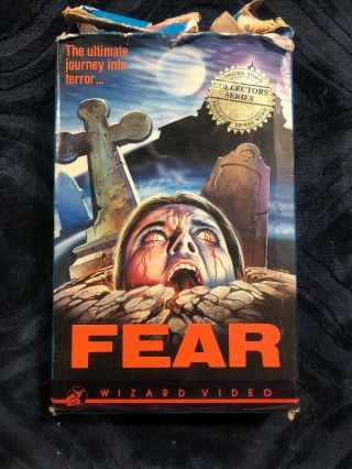 Fear: The Ultimate Journey Into Terror (wizard Video) Big Box Vhs Rare Oop Cult