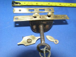 3.  1 inch Antique Writing Slope Lock And Key Victorian 2