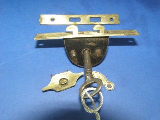 3.  1 inch Antique Writing Slope Lock And Key Victorian 3