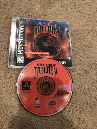 Mortal Kombat Trilogy Sony Playstation 1 Game Rare Htf Ps1 Black Label Cib