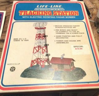 Vintage Life - Like Operating Tracking Station Electric Radar 08708 Ho - Scale Rare