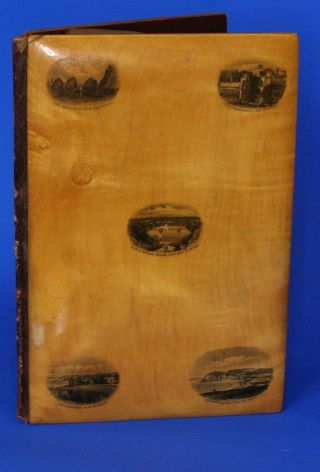 Antique Victorian Mauchline Ware Cabinet Album,  Isle Of Wight Scenes [17689]