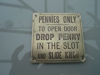 Penny In The Slot Plaque