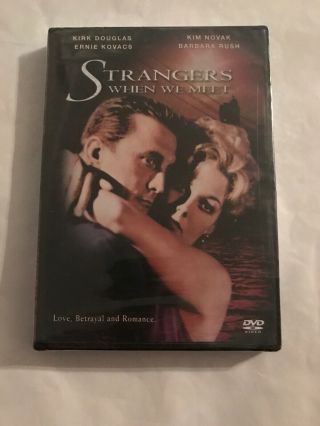 Strangers When We Meet - Dvd Rare Oop Kirk Douglas Kim Novak
