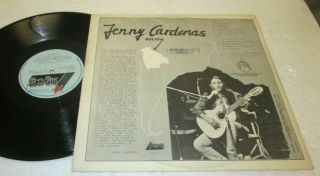JENNY CARDENAS SELF TITLED LP VG/VG,  BOLIVIA MCB PROMO VINYL LATIN FOLK RARE 2