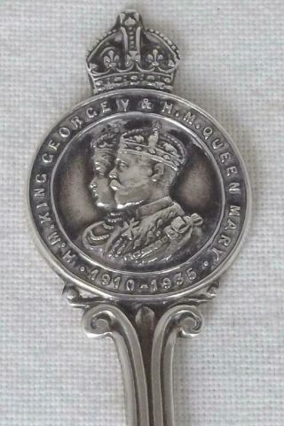 A Fine Solid Sterling Silver King George V & Queen Mary Jubilee Spoon Dates 1934