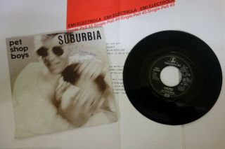 Pet Shop Boys - Suburbia - Rare Promo 1986 Germany Parlophone 20 1463 7 "