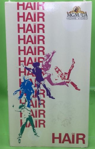 Hair Vhs 1979 Mgm/ua 1988 Cover Very Rare & Like