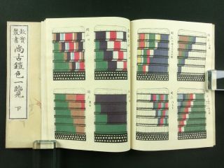 Samurai Armor Japanese Woodblock Print 2 Books Set Color Scheme 1901 Meiji 258