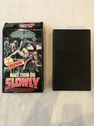 Make Them Die Slowly - Big Box VHS - Horror - Rare 3