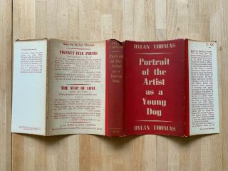 Dylan Thomas - Portrait of the Artist as a Young Dog - rare 1940 UK 1st,  DJ 2