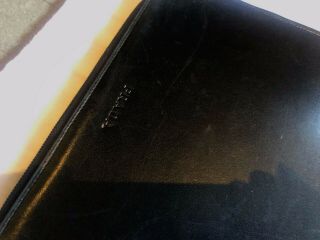 Vintage PRADA Portfolio/ Laptop bag - Black leather Zip around Unisex W/ dustbag 2