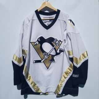 Vintage Nhl Ccm Authentic Pittsburgh Penguins Canada Made Jersey Large Rare