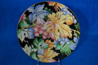 Rare Fitz And Floyd Vineyard Fine Porcelain Salad Plate -