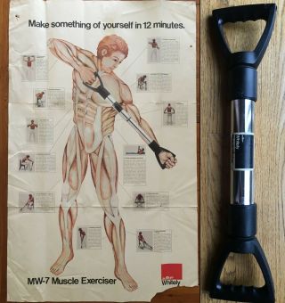 Amf Whitely Mw - 7 Muscle Exerciser W/ Instruction Document - Rare Item