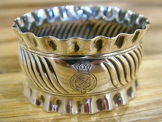 Hm1888 Antique Victorian Solid English Sterling Silver Napkin Serviette Ring 682