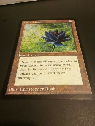 Magic The Gathering Mtg - Black Lotus And Chaos Orb - 6x9 Jumbo Oversized Card