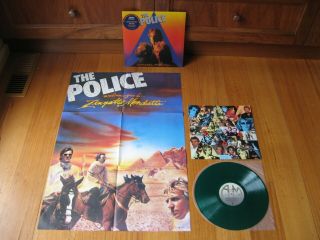 The Police - Zenyatta Mondatta - Rare Green Vinyl 1981 Aust Tour Edition & Poster