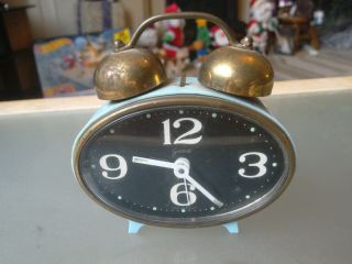 Vintage 1970s Rare Wind Up Goldbuhl Alarm Clock