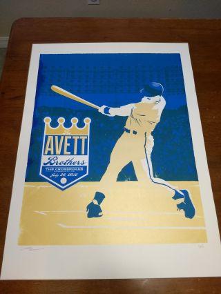 Avett Brothers Concert Poster - Kansas City Royals Themed - Rare 13/100