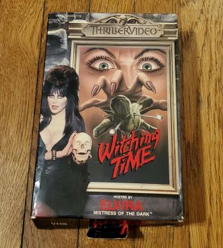 Elvira Witching Time Vhs Rare Big Box Horror Thriller Video 1982 80s Halloween