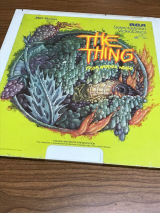 Vintage The Thing From Another World Ced Videodisc - Ultra Rare Horror Rca