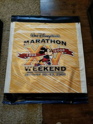 Rare Huge Walt Disney World Marathon Weekend 2008 Banner 57 " X 47 "