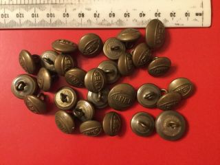 Antique/vintage L.  M.  S.  Railway Buttons - Small,  Medium Sized,  Various Makers Ect