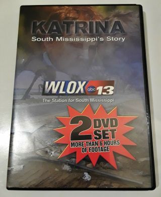 Katrina - South Mississippi Story (2 Dvd) Rare Footage News Coverage Stories Vg,