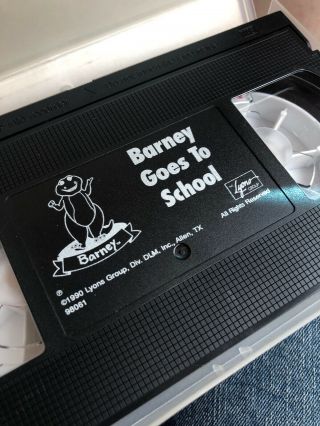 Rare Barney Tape - Barney Goes to School (vhs,  1990) 3