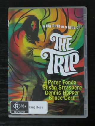 As The Trip Dvd (region 4) Rare Peter Fonda Psychedelic Acid Drug Use