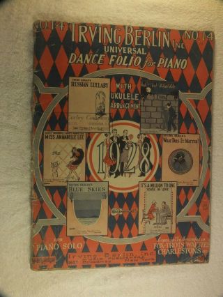 Antique Sheet Music & Book All IRVING BERLIN 1909 - 1917 Songs Fine Artwork 3