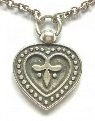 KALEVALA KORU KK Finland - Sterling Silver Heart Necklace - Rare Model 2