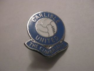 Rare Old Carlisle United Football Club Enamel Brooch Pin Badge By Rev Gomm