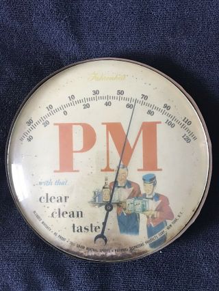 Pm Blended Whiskey Antique Thermometer National Distillers Products Ny Ny