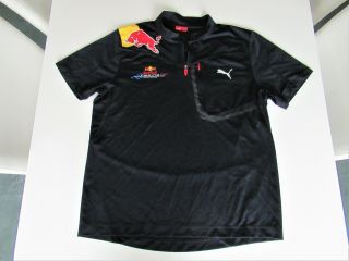 Red Bull F1 Puma Team Issue Driver Shirt Sz L 2010 Very Rare Vettel Webber