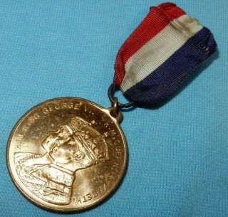 Antique 1937 Warrington King George Vi Coronation Medal - Very Fine