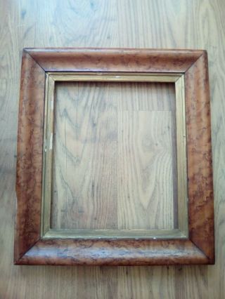 Antique Early 19thc Decorative Maple Frame For Portraits Or Paintings.