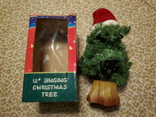 Rare 12 " Singing Christmas Tree Christmas Decoration