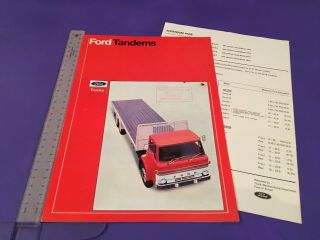 Ford D Series Tandems Truck Brochure 1973 - Fb367 March 1973 - Uk Issue,  Rare