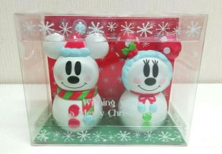 Very Rare Tokyo Disney Resort Christmas 2007 Mickey＆minnie Candy Case F/s Japan