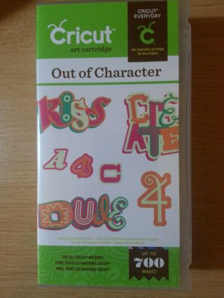 Cricut Cartridge Out Of Character (hard To Find) (rare)