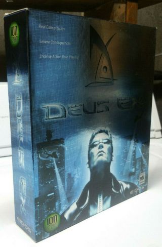 Very - Rare - Big Box Deus Ex (pc,  2000)