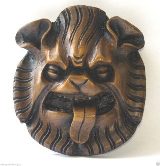 Lion Mask Wall Plaque Medieval Misericord Carving Gothic Cathedral Church Gift