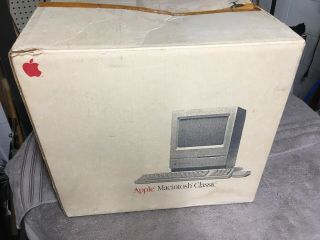 Rare (?) Apple Macintosh Classic Box With Packing.