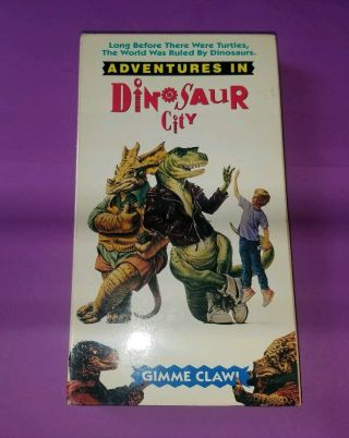 Adventures In Dinosaur City Vhs Rare Oop Htf 1992 Smart Egg Pictures,
