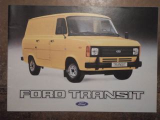 Ford Transit Range Orig 1980 Rare Export Sales Brochure In English