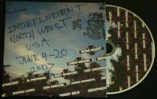 Independent North West Usa June 4 - 20 2007 Promo Skateboard Dvd Rare