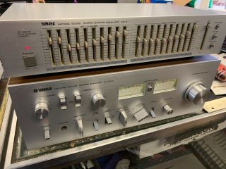Yamaha Natural Sound Stereo Graphic Equalizer Ge - 3 10 Band Silver Edition Rare